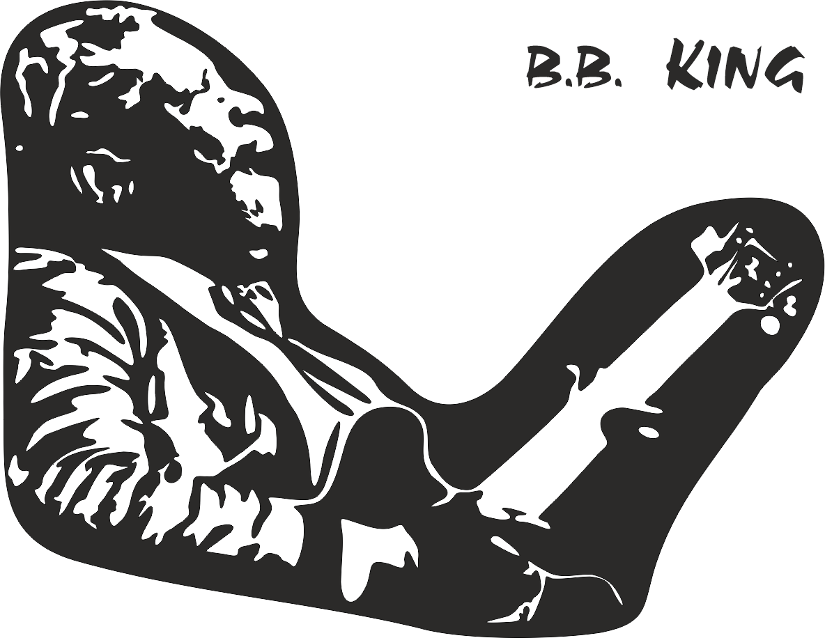 Aufkleber B.B. King 