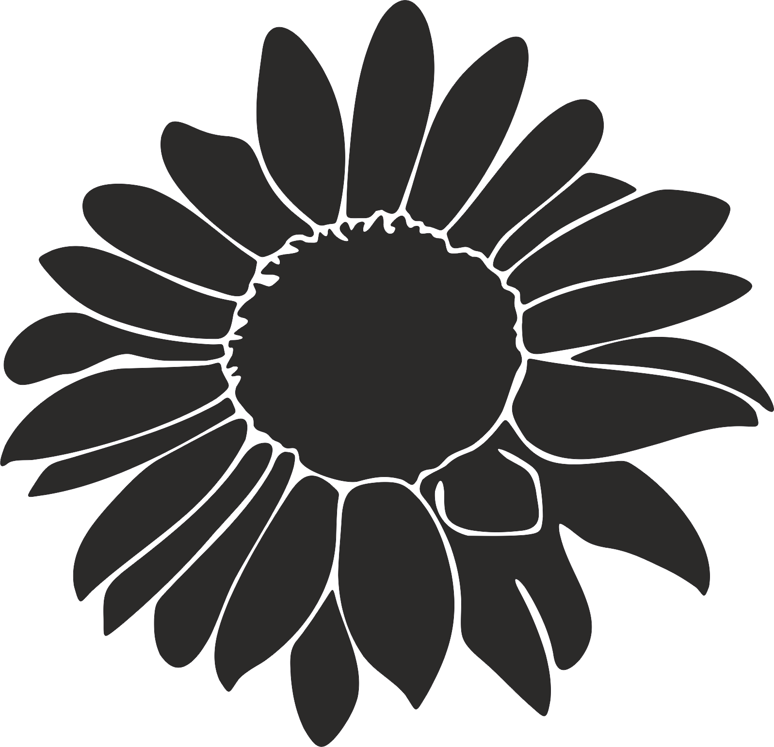 Aufkleber Sonnenblume -01