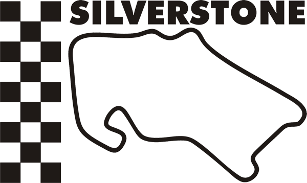 Rennstreckenaufkleber England Silverstone