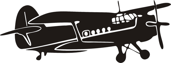 Antonow Flugzeug Aufkleber