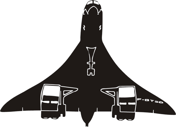 Concorde Aufkleber Flugzeug