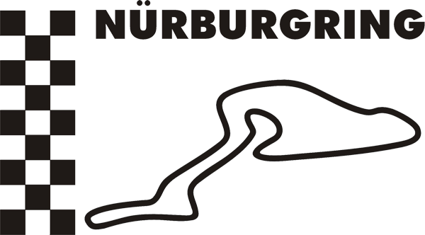 Rennstreckenaufkleber Europa Nürburgring