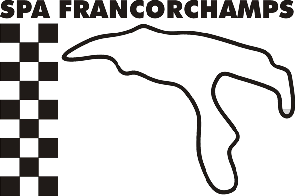 Rennstreckenaufkleber Belgien Spa Francorchamps