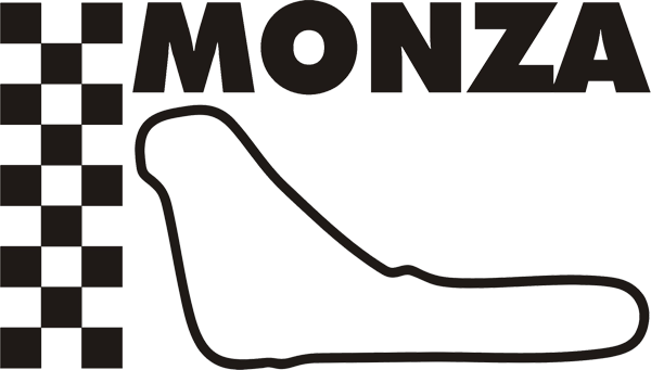 Rennstreckenaufkleber Italien Monza