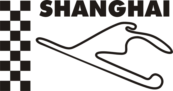 Rennstreckenaufkleber China Shanghai